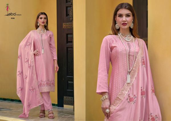 Eba Sisa Vol 2 Heavy Chinon Designer Embroidery Suit Collection